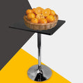 Black 360° Swivel Square Adjustable Bar Table G625