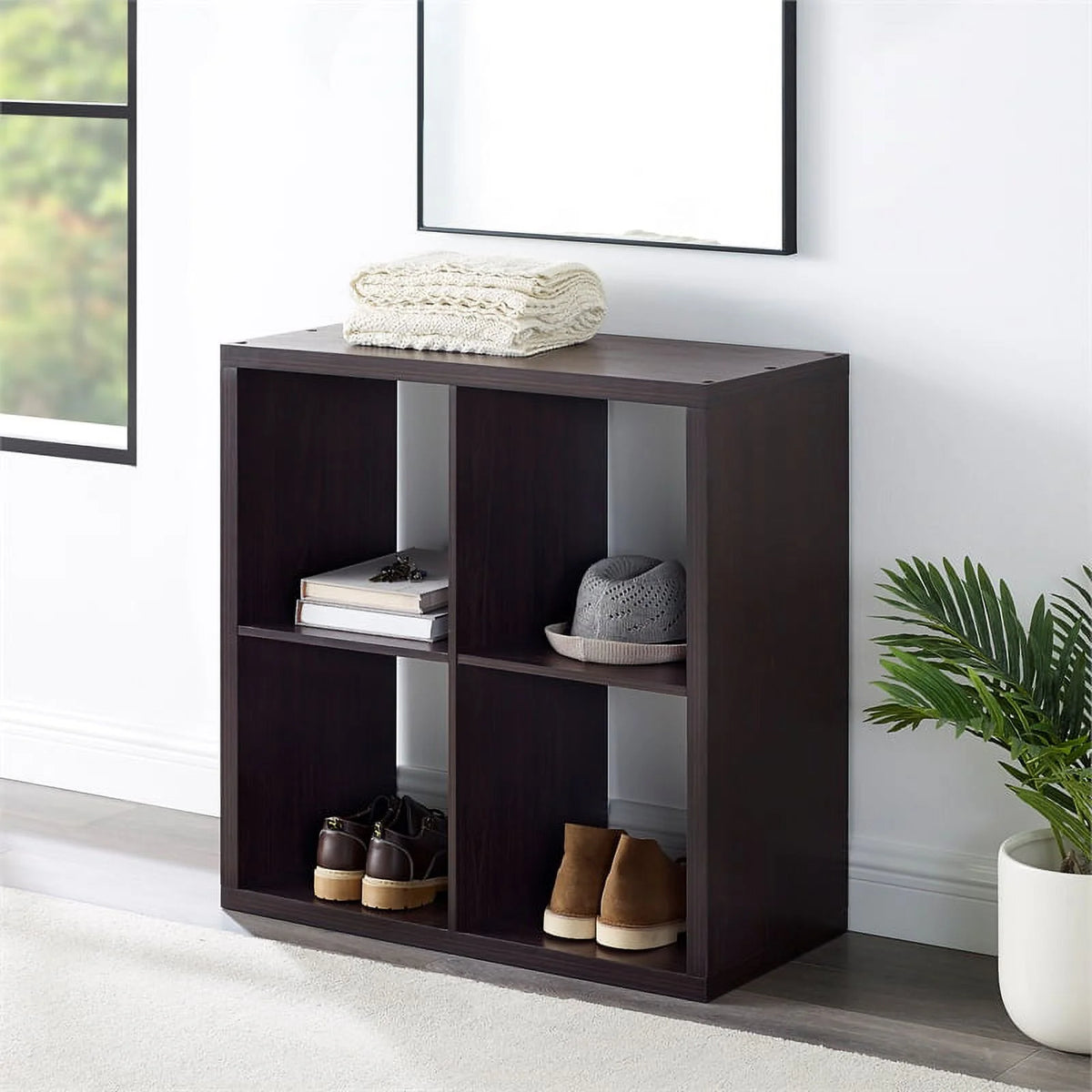Espresso Wood Storage Cabinet N88556