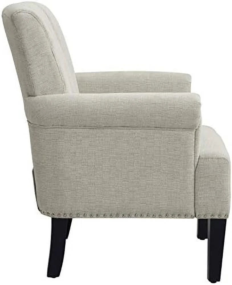 Polyester Upholstered Tufted Club Chair H540