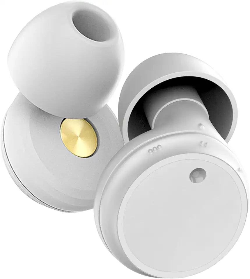3-Mode Noise Reduction Reusable Earplugs 18-32dB White D693