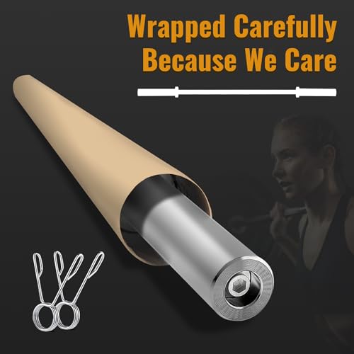 7Ft Olympic Barbell 700lbs Capacity Chrome 2Inch Diameter U8291