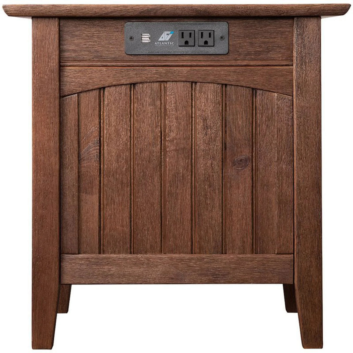 2 Piece Wood End Table Set in Burnt Amber A987605