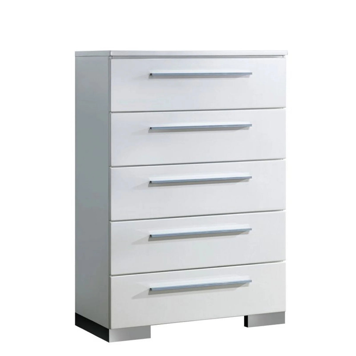 Glossy White Wood Bedroom Set King U298