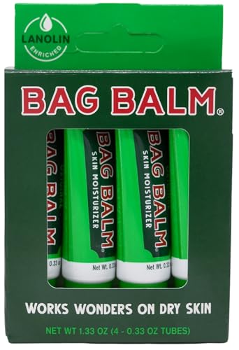 Bag Balm Skin Moisturizer Gift Box 0.33oz 4 Pack Lip Balm Tubes X70443
