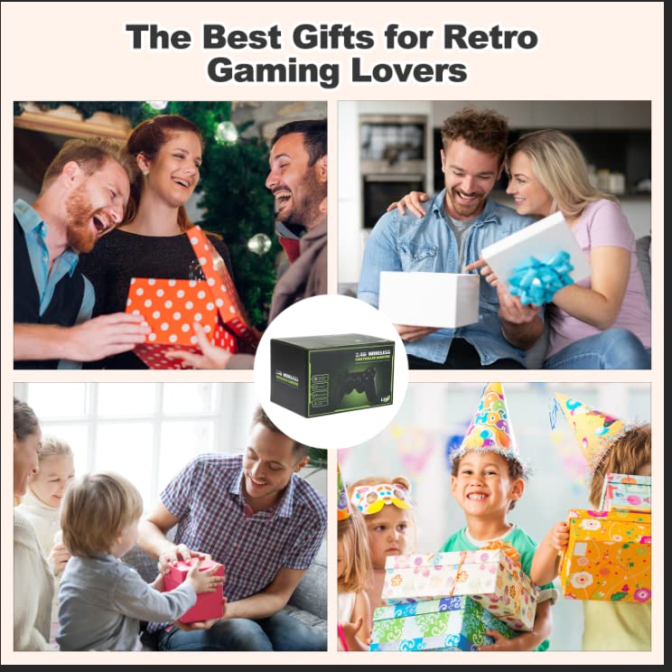Wireless Retro Game Console with 9 Emulators, 20,000+ Games, 4k Hdmi Output H9890