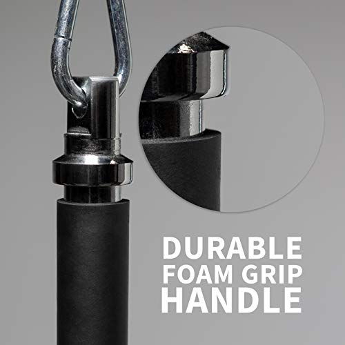 Cable Machine Attachments, Curl Bar, D-Handle, Ankle Cuff, Tricep Rope, Straight Bar V700