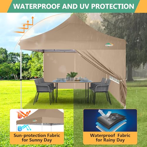 10x30 Pop Up Canopy Tent with 8 Removable Sidewalls, White Q1624