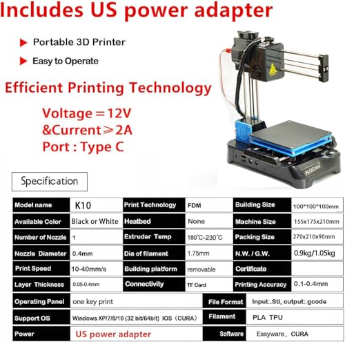 Mini Hot Bed 3D Printer with APP Control M2441
