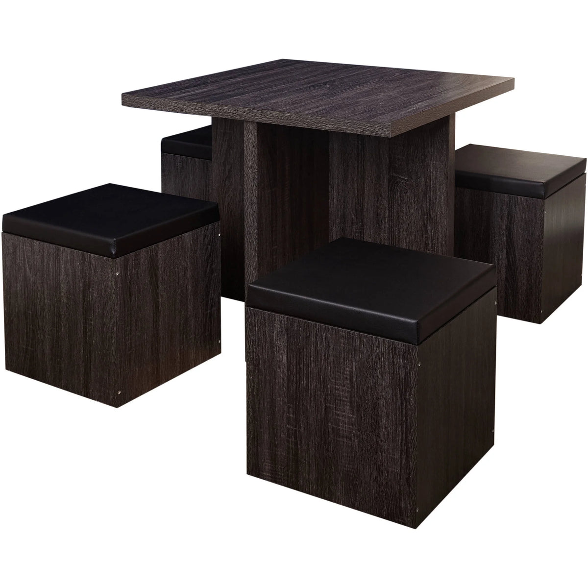 5-Piece Dining Set with Storage Ottoman M75963