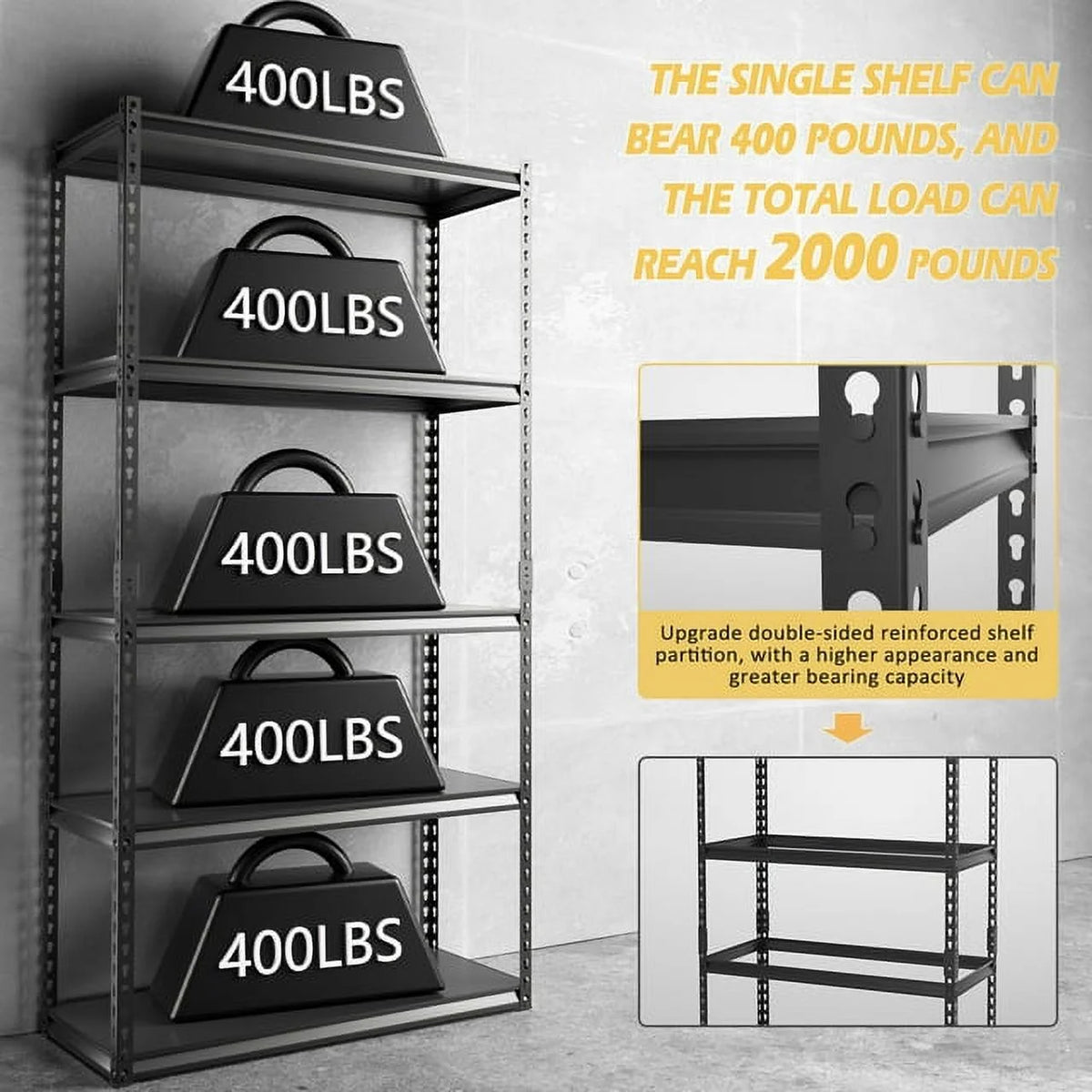 5 Tier Heavy Duty Storage Shelves C14666
