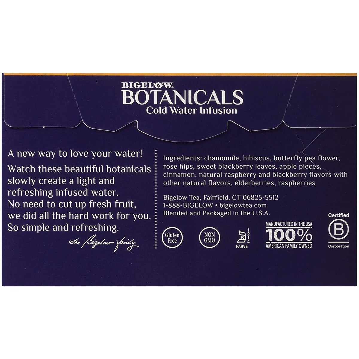 Caffeine Free Blackberry Raspberry Hibiscus Herbal Tea 18 Tea Bags Pack of 4 S67012