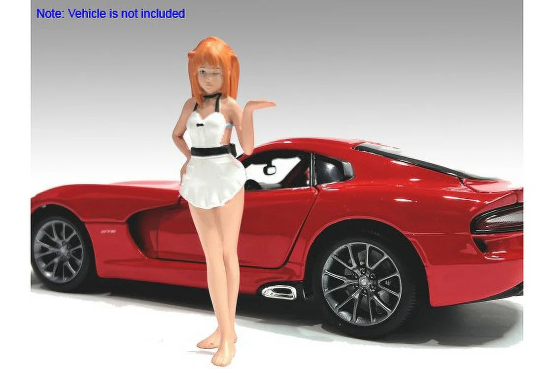 White 1/18 Scale Figurine A49262