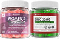 Sugar Free Zinc Gummies 2 Pack + Womens Multivitamin Gummy 1 Pack A105910
