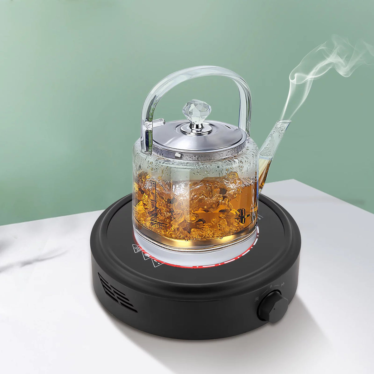 700W 110V Electric Mini Stove Black O21294