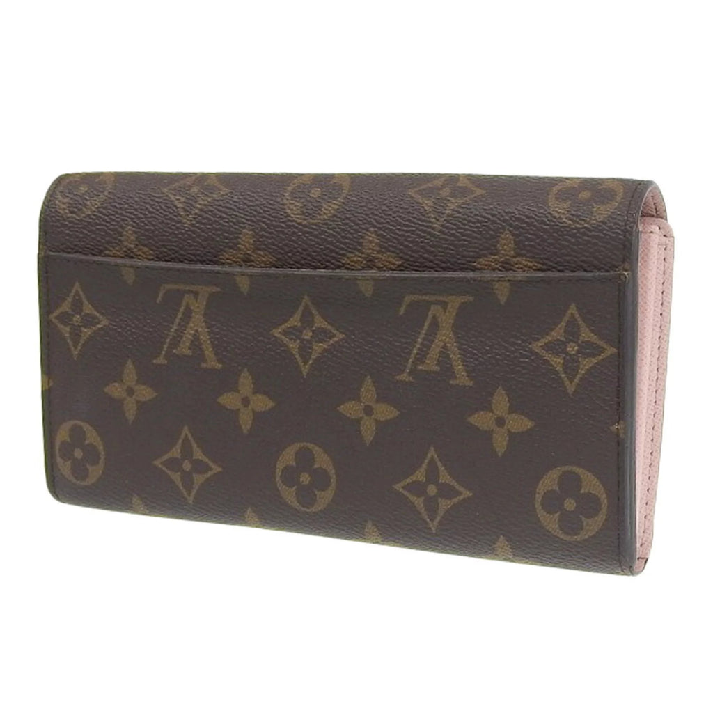 Pre-Owned Monogram Pink Long Wallet Q3745