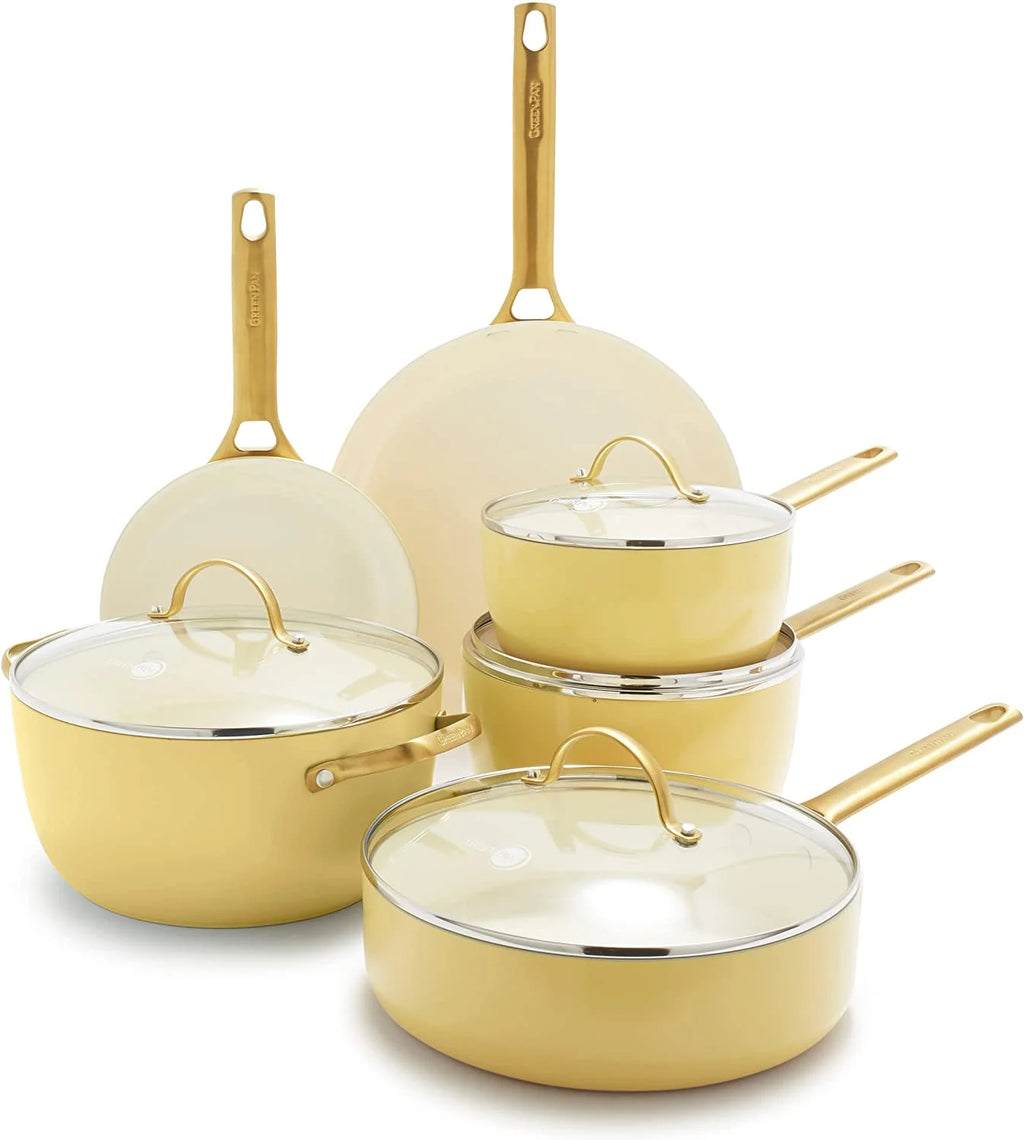 Hard Anodized Ceramic Nonstick 10 Piece Cookware Set U19227