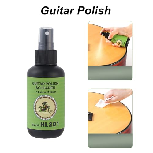 Guitar Cleaning Kit, Fretboard Lemon Oil, Polish and Oil Care T675