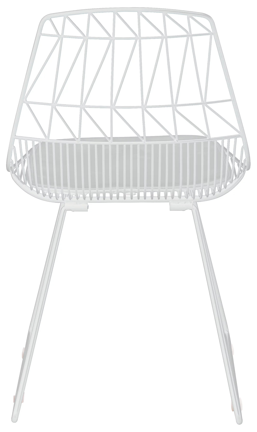 French White Metal Dining Chair Set of 2 Z978400
