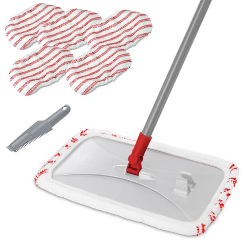 Extra Large Microfiber Flat Mop with 5 Pad A76866