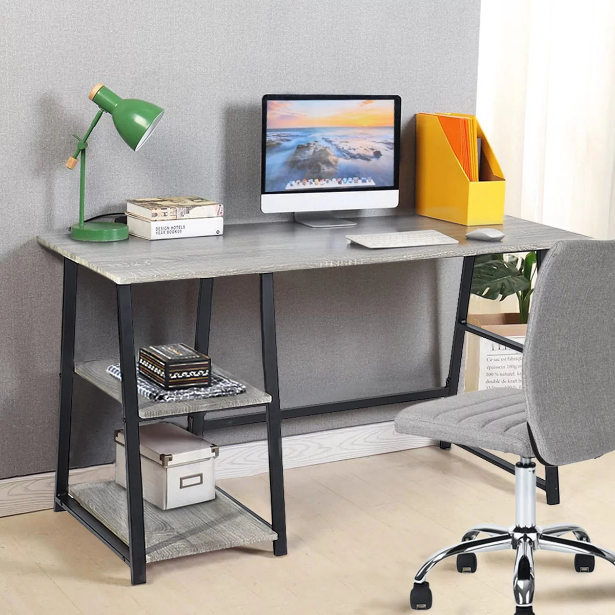 Office Desk With 2 Storage Racks B655