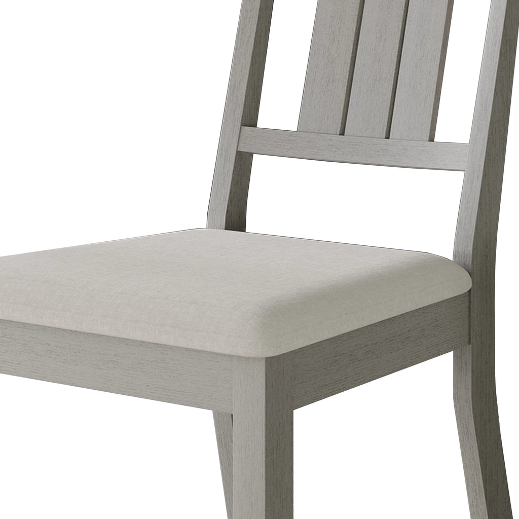 White Wooden Dining Chair Set of 2 P300669