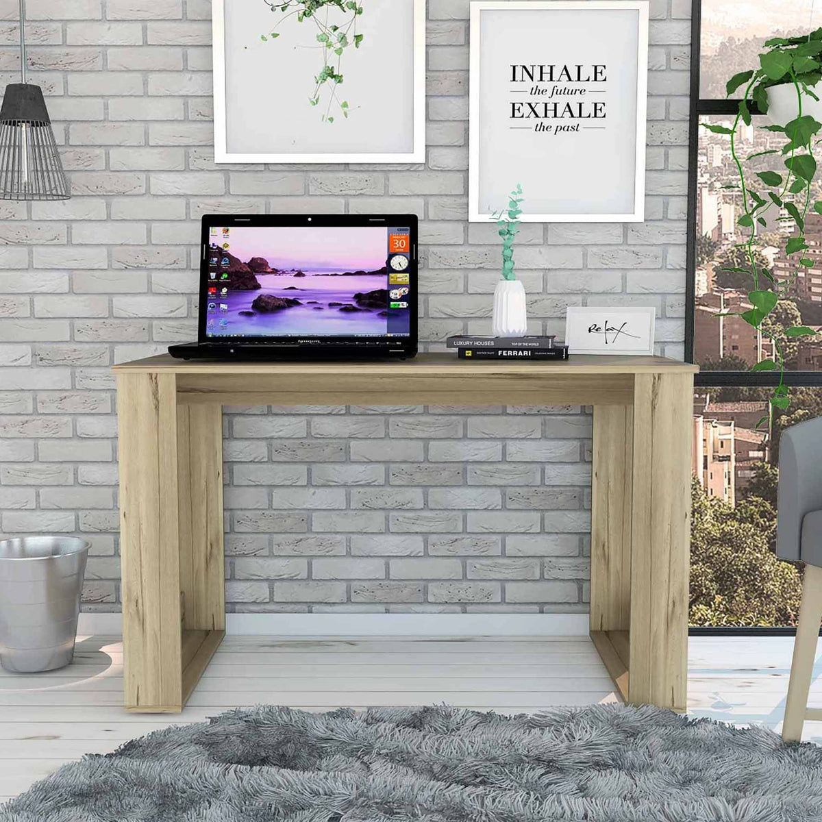 Natural Espresso Computer Desk E91948
