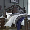 Dark Brown Wood Queen Headboard S26808