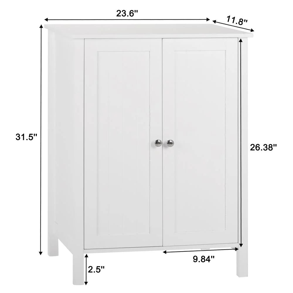 White Free Standing Wooden Shoe Storage Cabinet R888