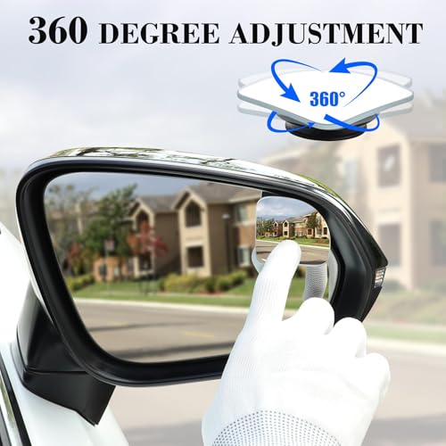 2" Round Convex Blind Spot Mirror, Pack of 2 H3462