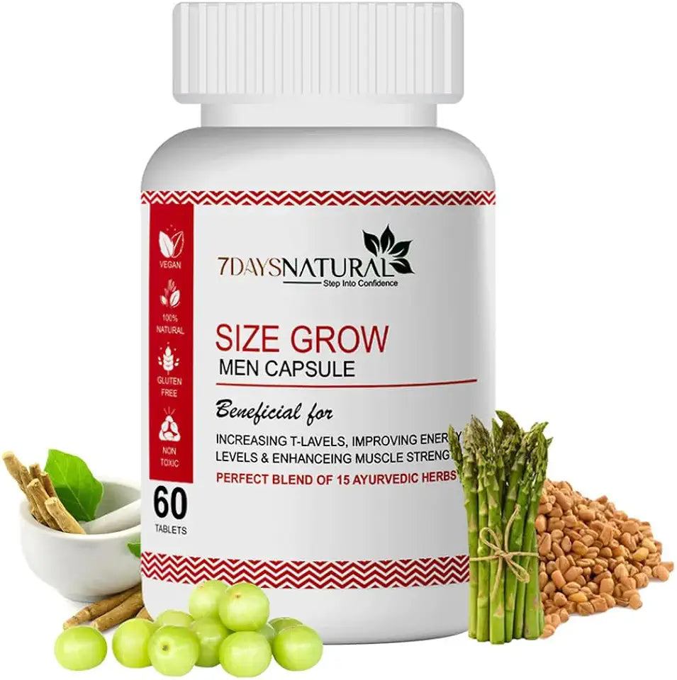 Herbal Sexual Capsules for Men with Ashwagandha, Gokshura, Shatavari, Safed Musli 60 Count R3638