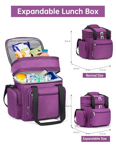 Black 16L Insulated Leakproof Tactical Lunch Box A6087