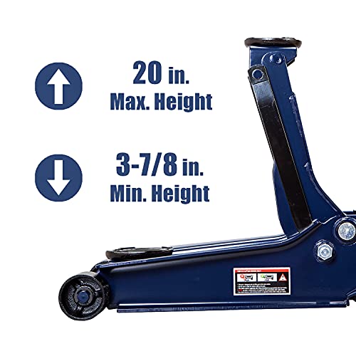 Blue 2.5 Ton Hydraulic Low Profile Floor Jack X6388