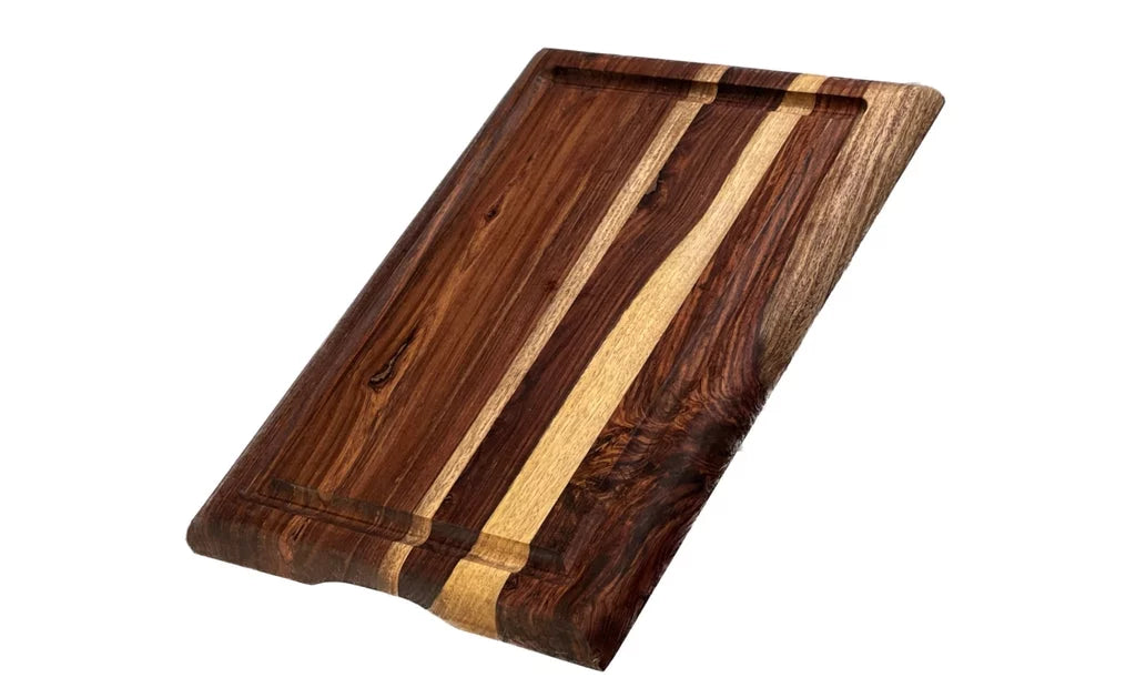 Brown Sheesham Cutting Board with Juice Groove O2146