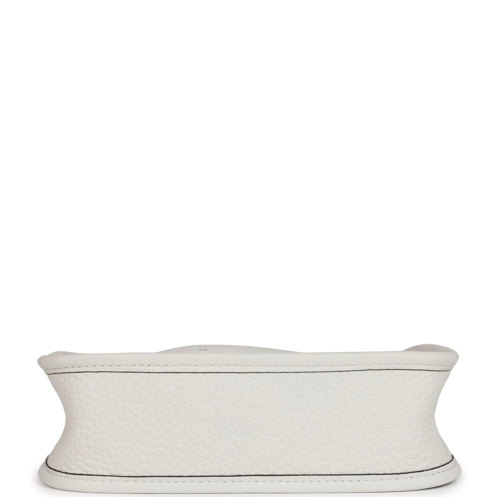 White Clemence Leather Bag K743