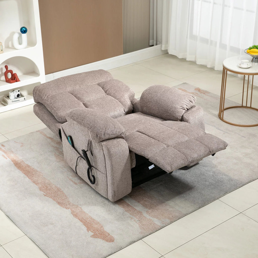 Oversized Dual Motor Power Lift Recliner Chair with Massage and Heat F178289
