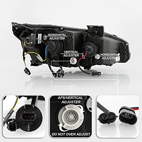 Black LED Projector Headlights Assembly U687827