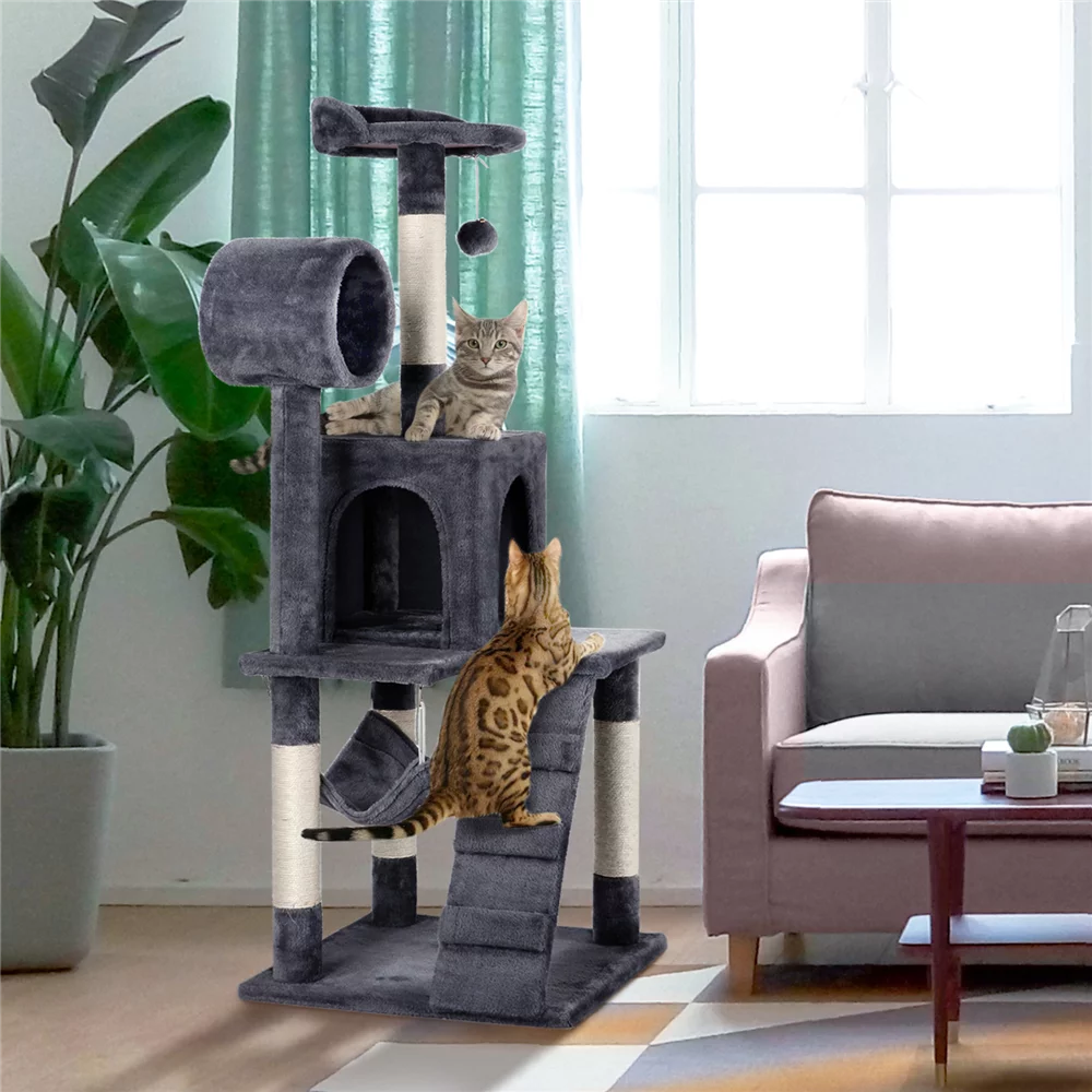 51" Cat Tree Tower Condo Scratcher Gray K9633
