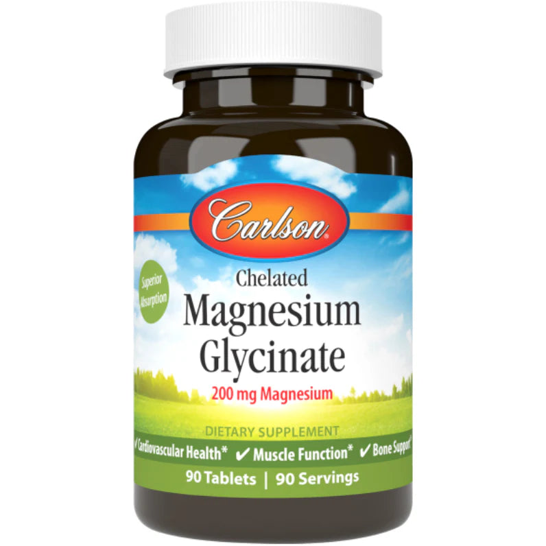 Chelated Magnesium Glycinate 200 mg 90 tabs T964