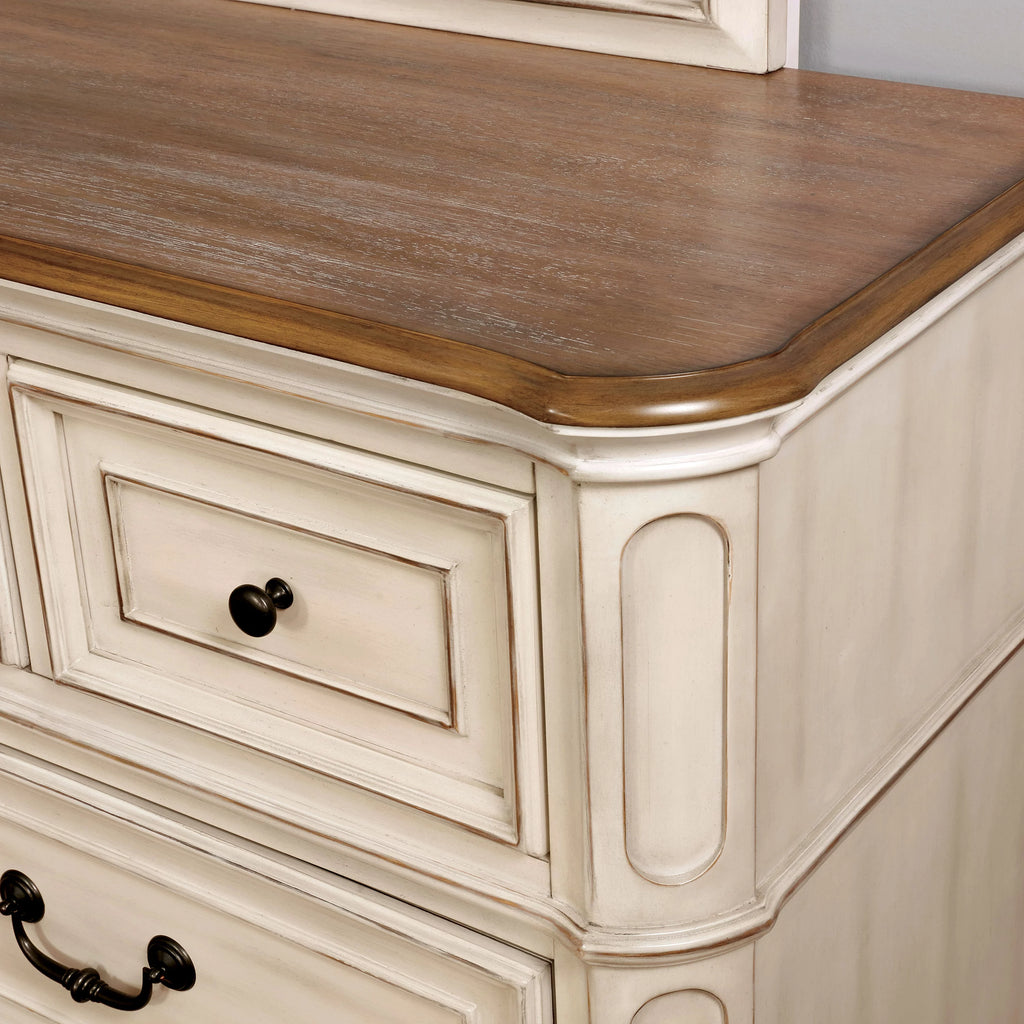 Antique White 7-Drawer Dresser E3752