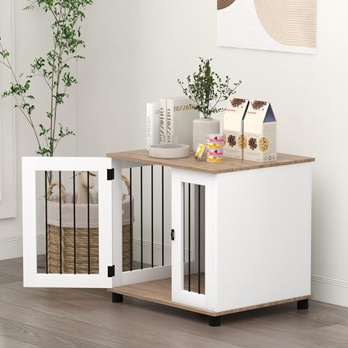 Walnut Brown Dog Crate Furniture H9293