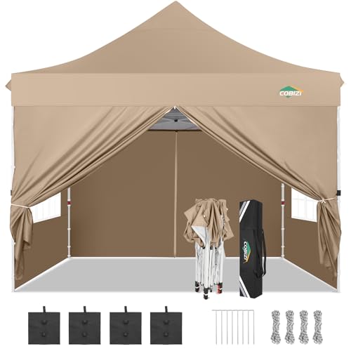 10x30 Pop Up Canopy Tent with 8 Removable Sidewalls, White Q1624