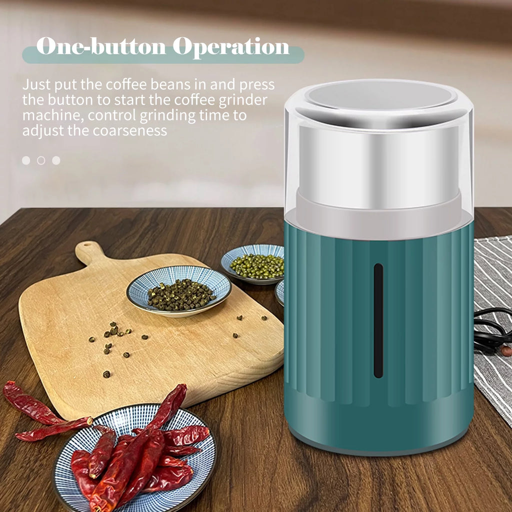 200W Stainless Steel Electric Coffee Bean Grinder H72959