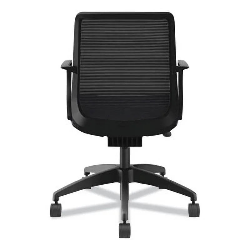 Black Polyester Swivel Task Chair V262015