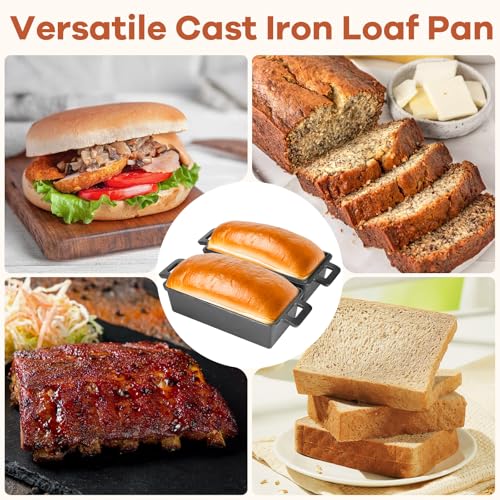 9 x 5 Inch Cast Iron Loaf Pan with Lid I15833