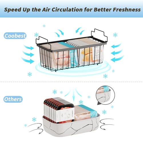 6 Pack Stackable Freezer Organizer Bins X664