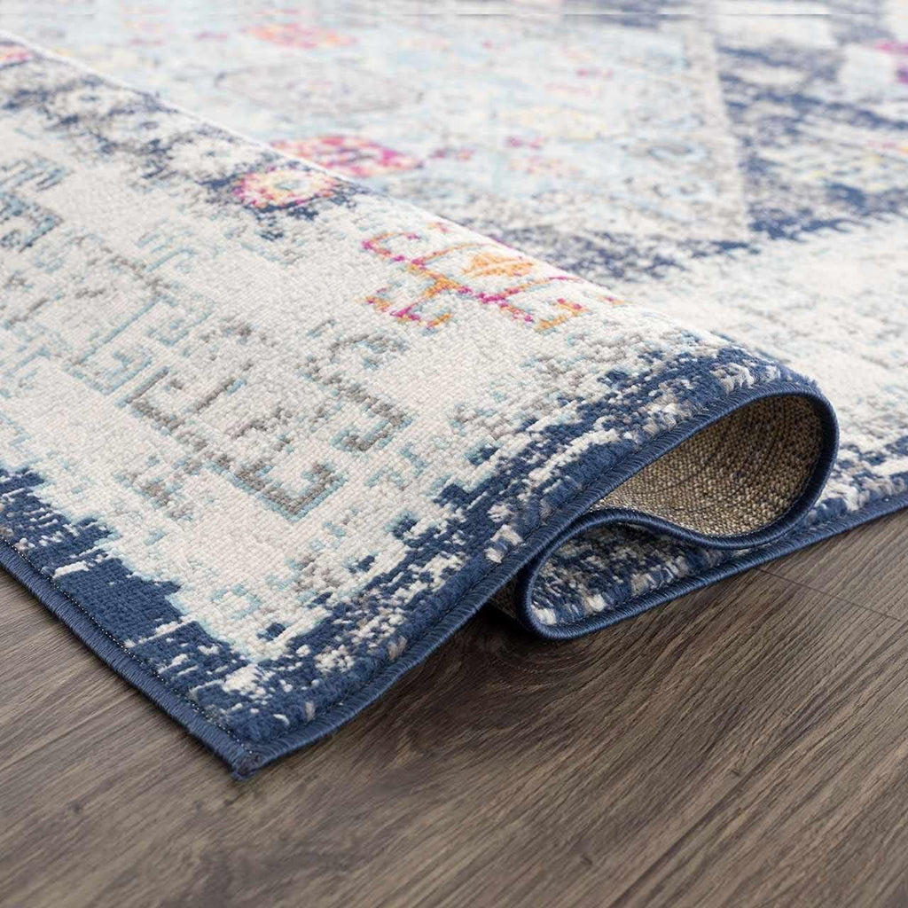 Multicolor Geometric Runner Rug 2'7" X 10' U5527