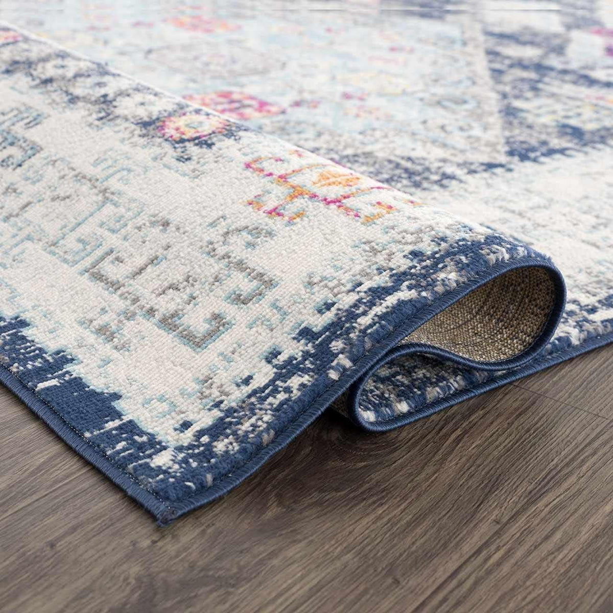 Multicolor Geometric Runner Rug 2'7" X 10' U5527