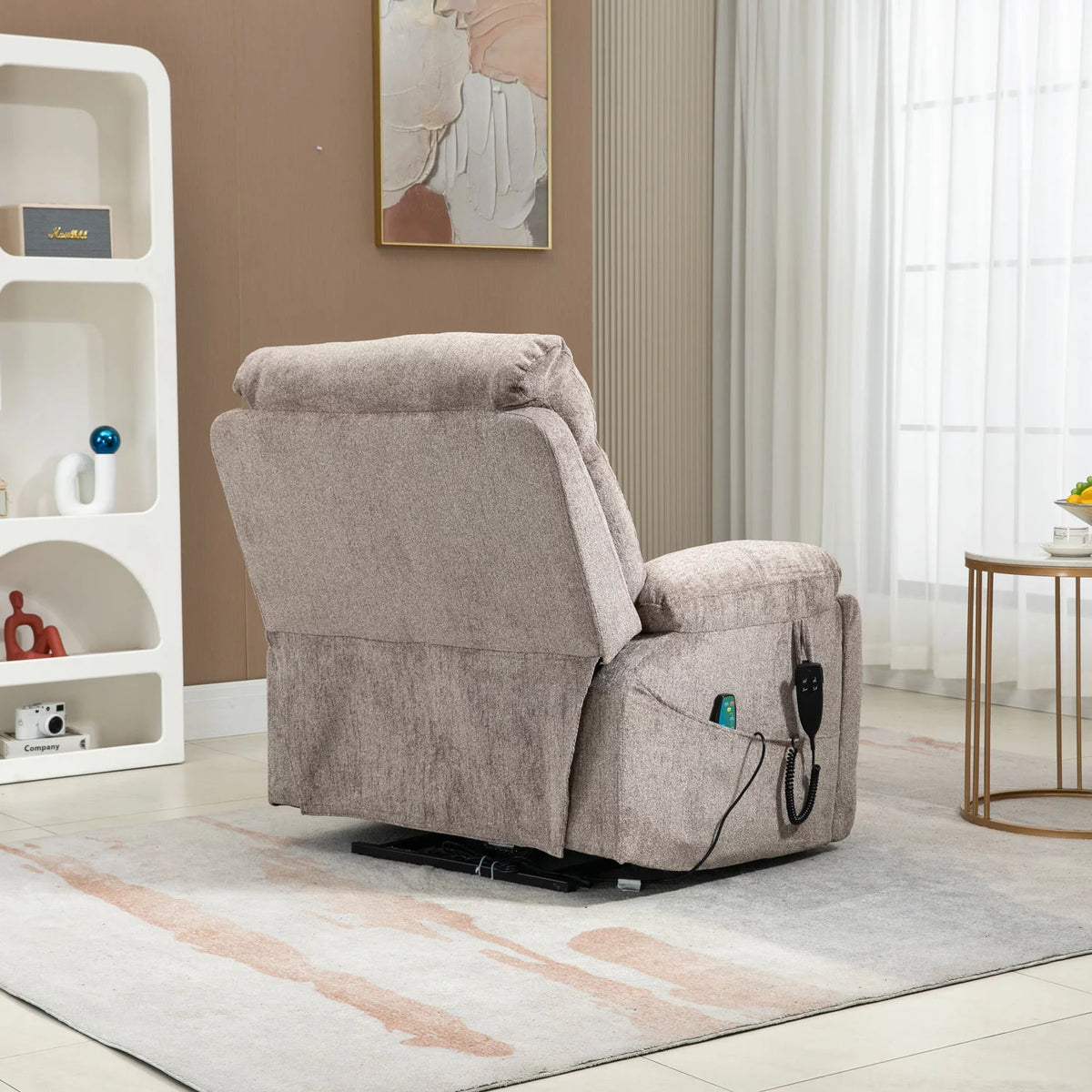 Oversized Dual Motor Power Lift Recliner Chair with Massage and Heat F178289