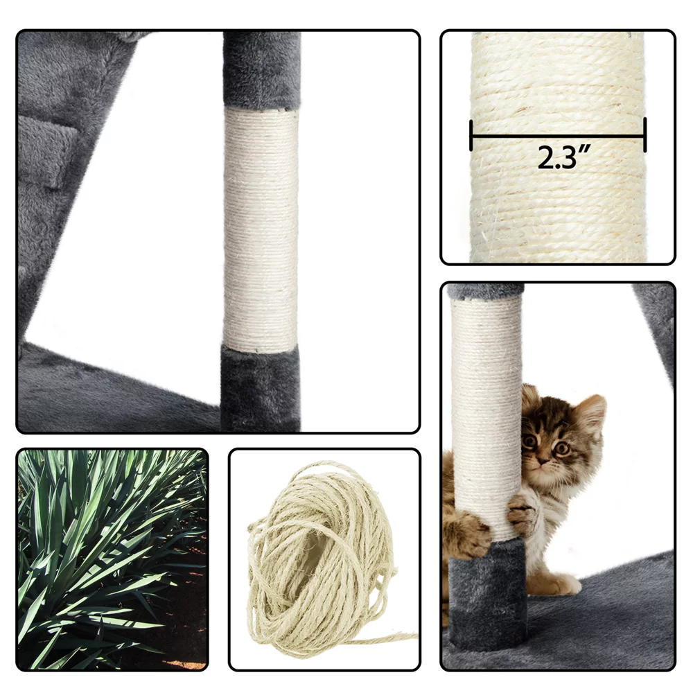 51" Cat Tree Tower Condo Scratcher Gray K9633