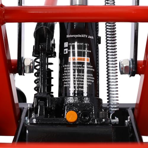 Hydraulic Motorcycle Lift Jack 1500 LBS Capacity with 4 Wheels T514